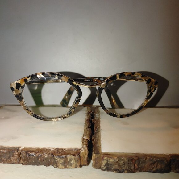 Bruno Chaussignand Julep Marble Brown Eyeglass Frame Paris France Vision - Picture 6 of 12